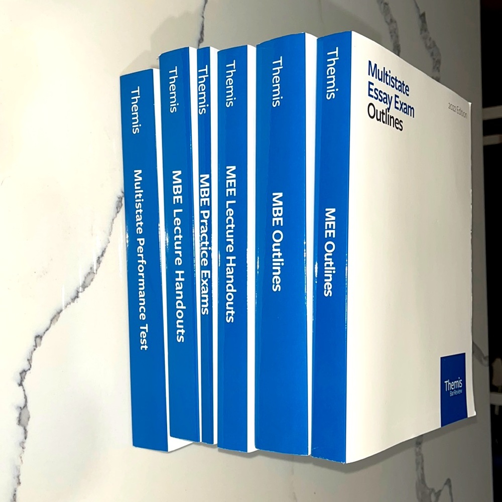 Complete 6 book THEMIS Multi-state Bar Exam Materials 2022. Amazing condition.